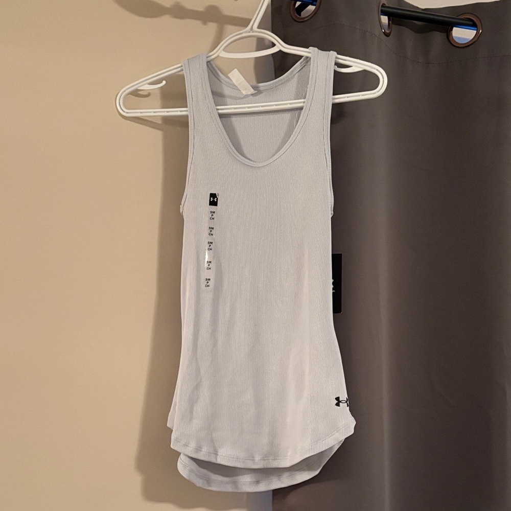 2/$25 Under Armour Women's Light Gray/Blue Tank Top